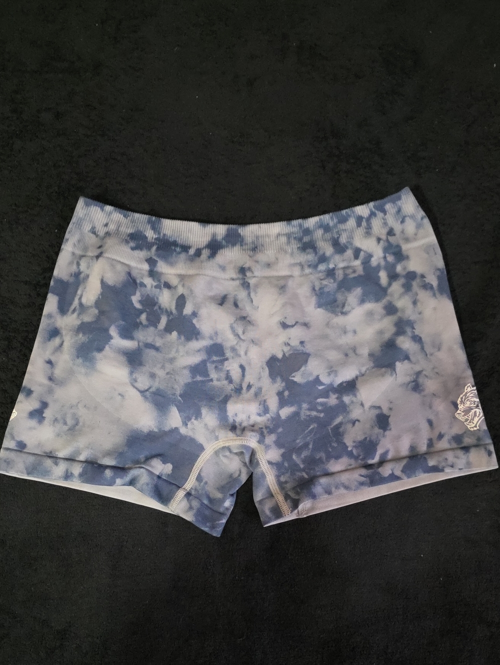 SHE Darc Sport Tie-Dye Blue Active Shorts